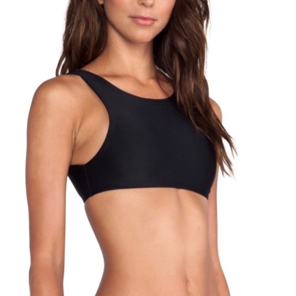 Mandalynn high neck bikini w/ lace up detail sz XS